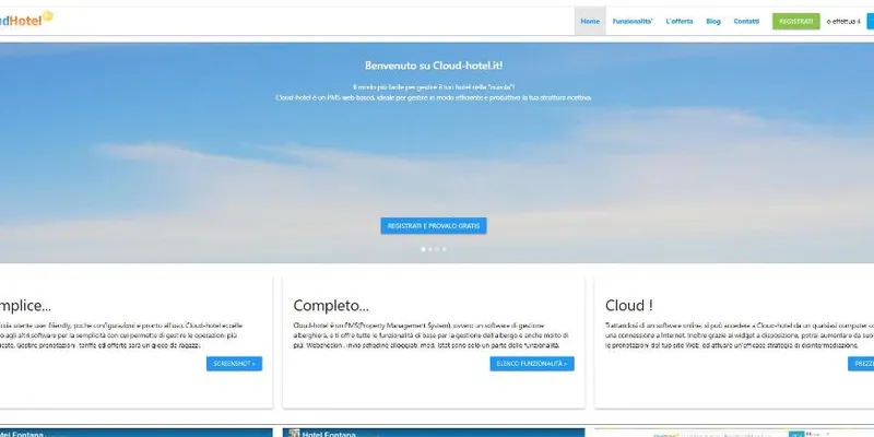 Anteprima del sito cloud-hotel.it